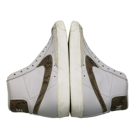 Nike Blazer Mid 77 White Snakeskin Print Hi-Top Sneakers, Men's 10, CI1176-002 - Picture 6 of 12